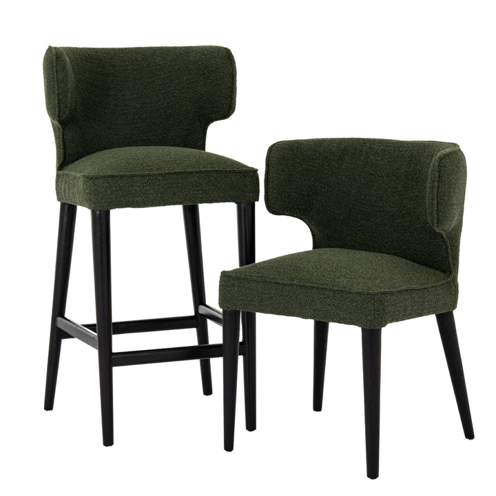 Avia Moss Fabric Dining Chair