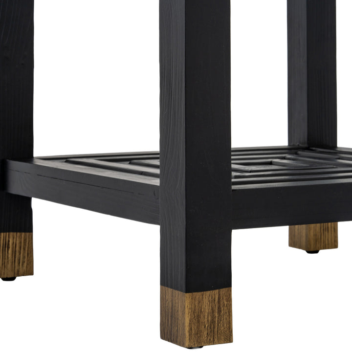 Lennox Black Wood Side Table
