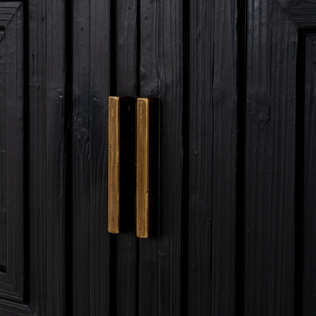 Lennox Black 2 Door Side Cupboard