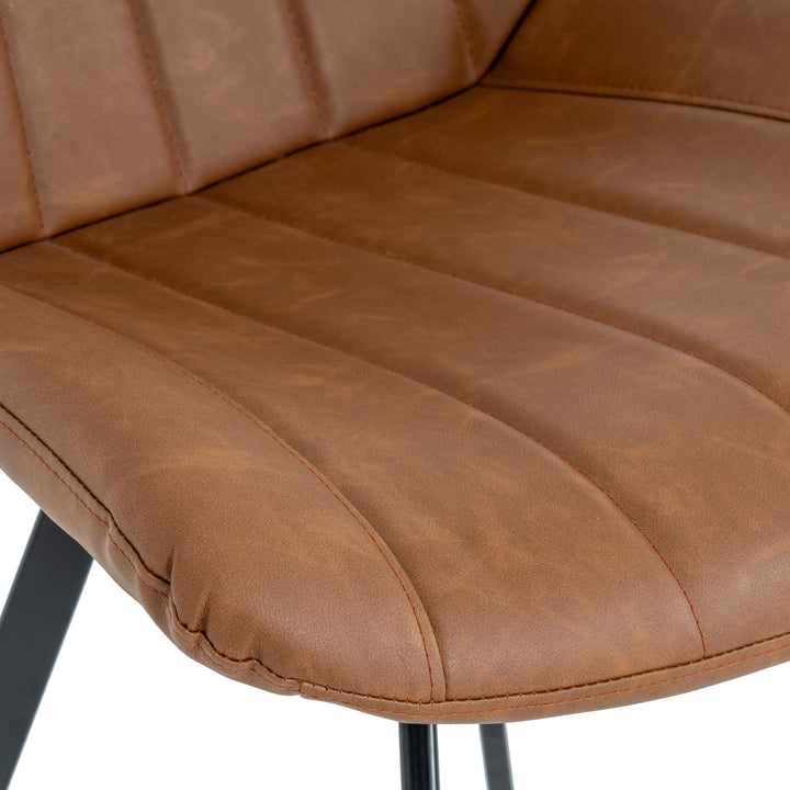 Malmo Tan Swivel Dining Chair