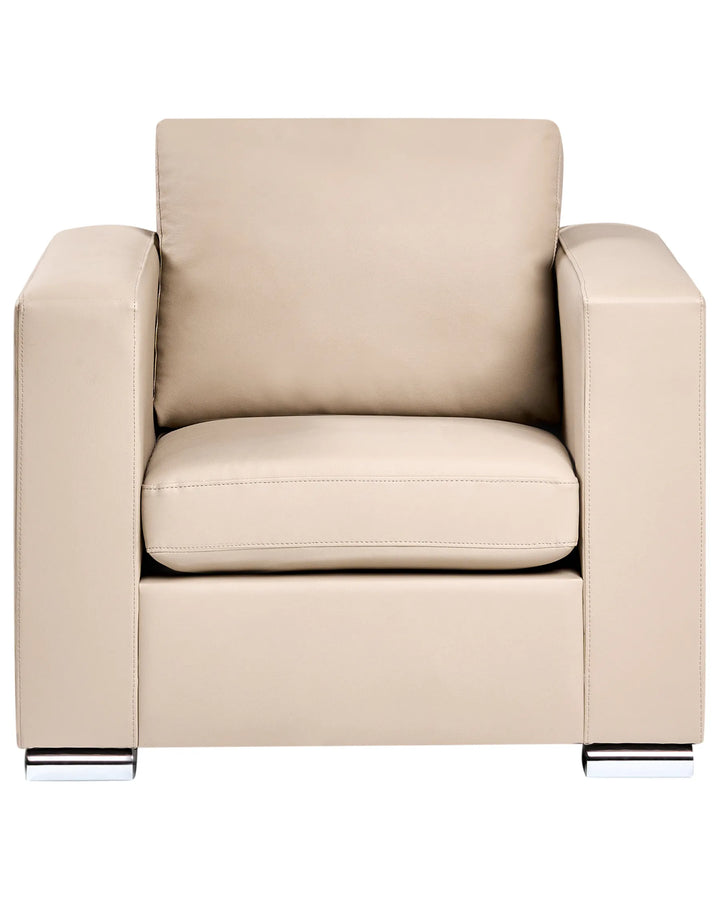 Helsinki Armchair Leather Beige