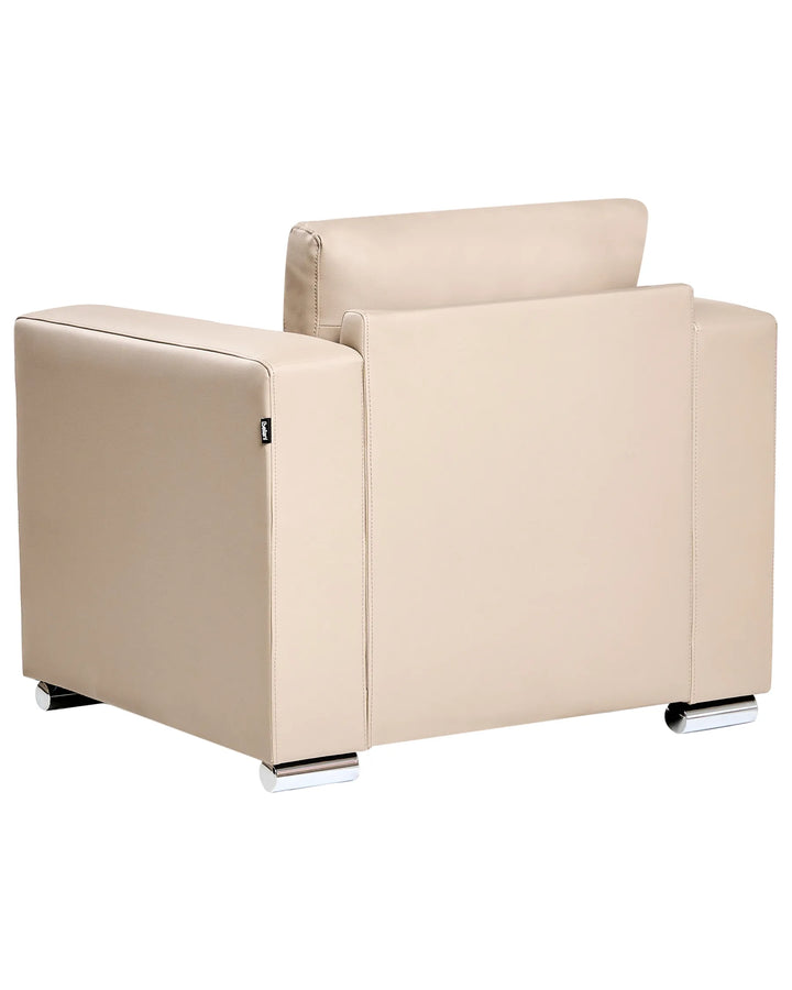 Helsinki Armchair Leather Beige