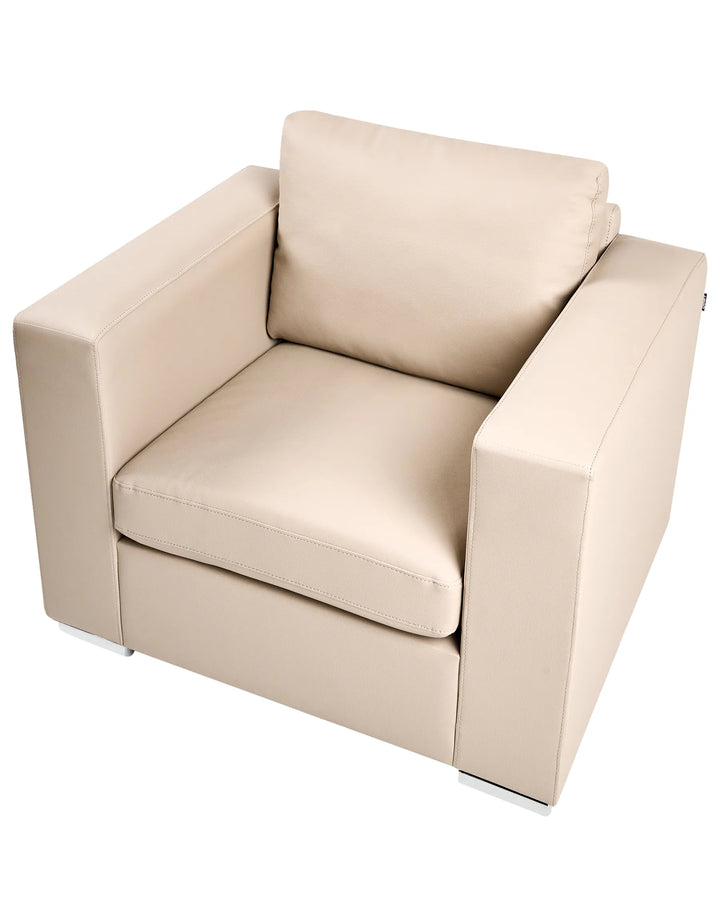 Helsinki Armchair Leather Beige