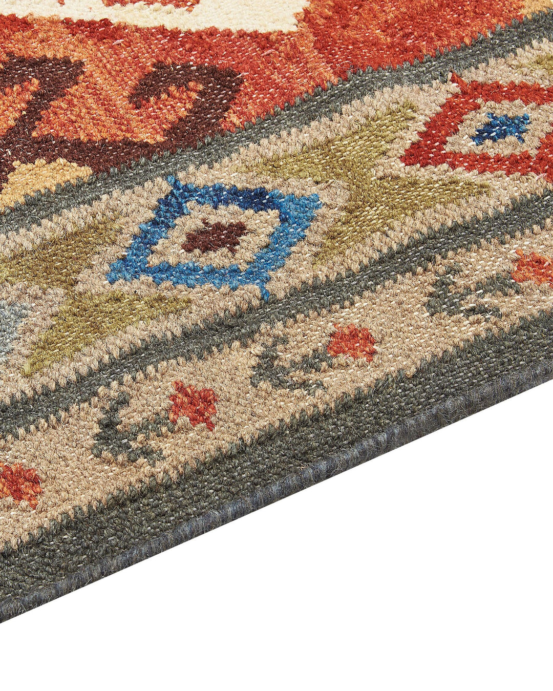 Urtsadzor Wool Kilim Area Rug 200 x 300 cm Multicolour