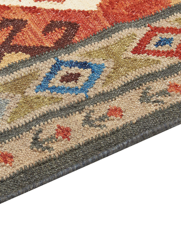 Urtsadzor Wool Kilim Area Rug 200 x 300 cm Multicolour