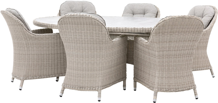Holton 6 Seater Oval Dining Set