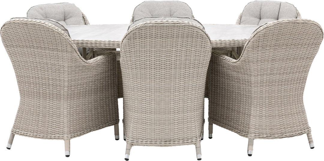 Holton 6 Seater Oval Dining Set