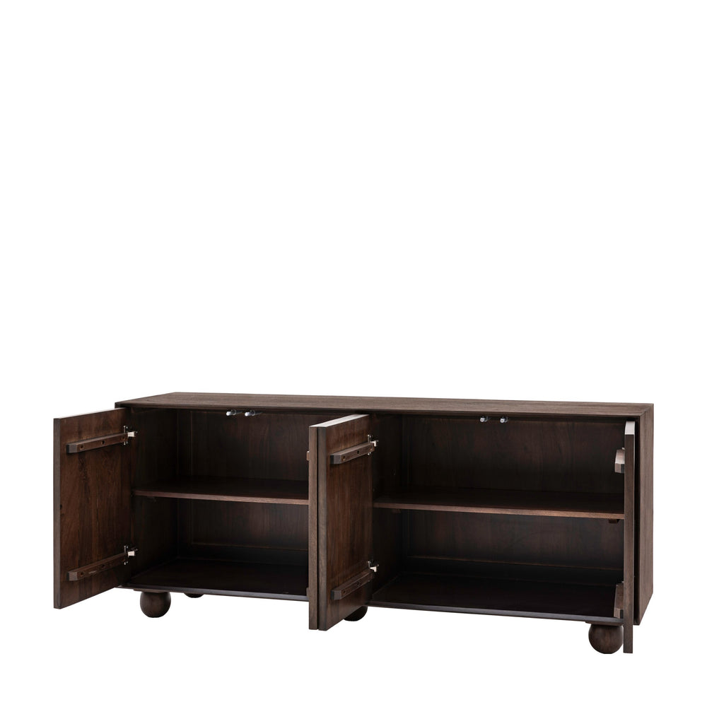 Gallery Direct Arc Mango Wood 4 Door Sideboard
