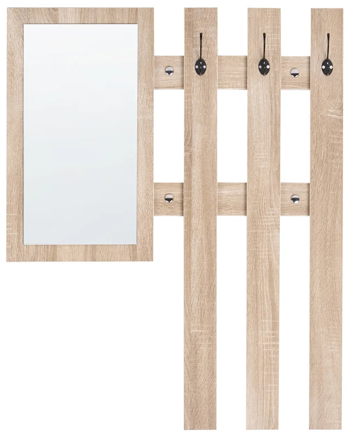 Hallway Shoe Cabinet Set Light Brown Capri