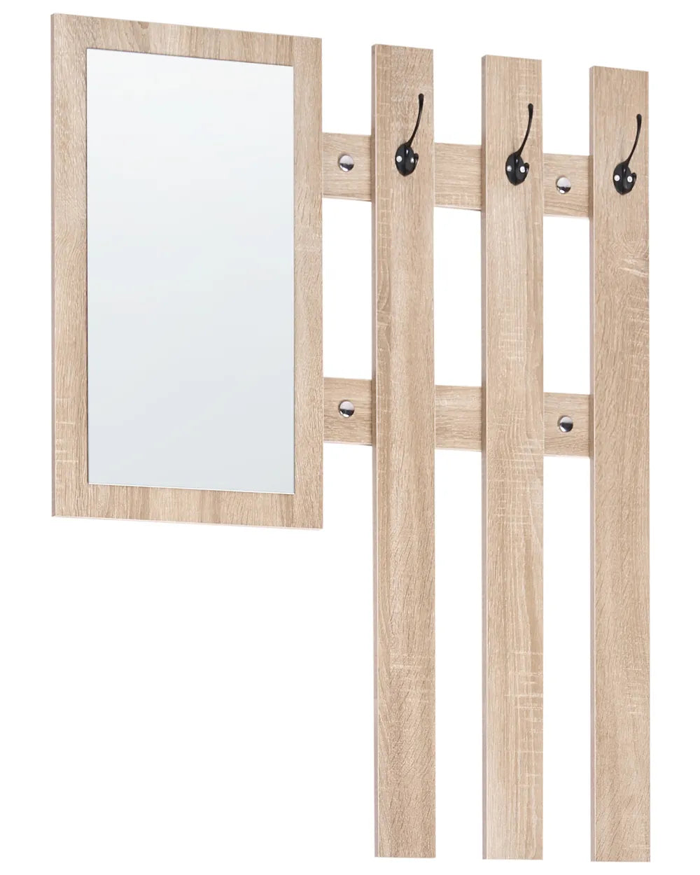 Hallway Shoe Cabinet Set Light Brown Capri