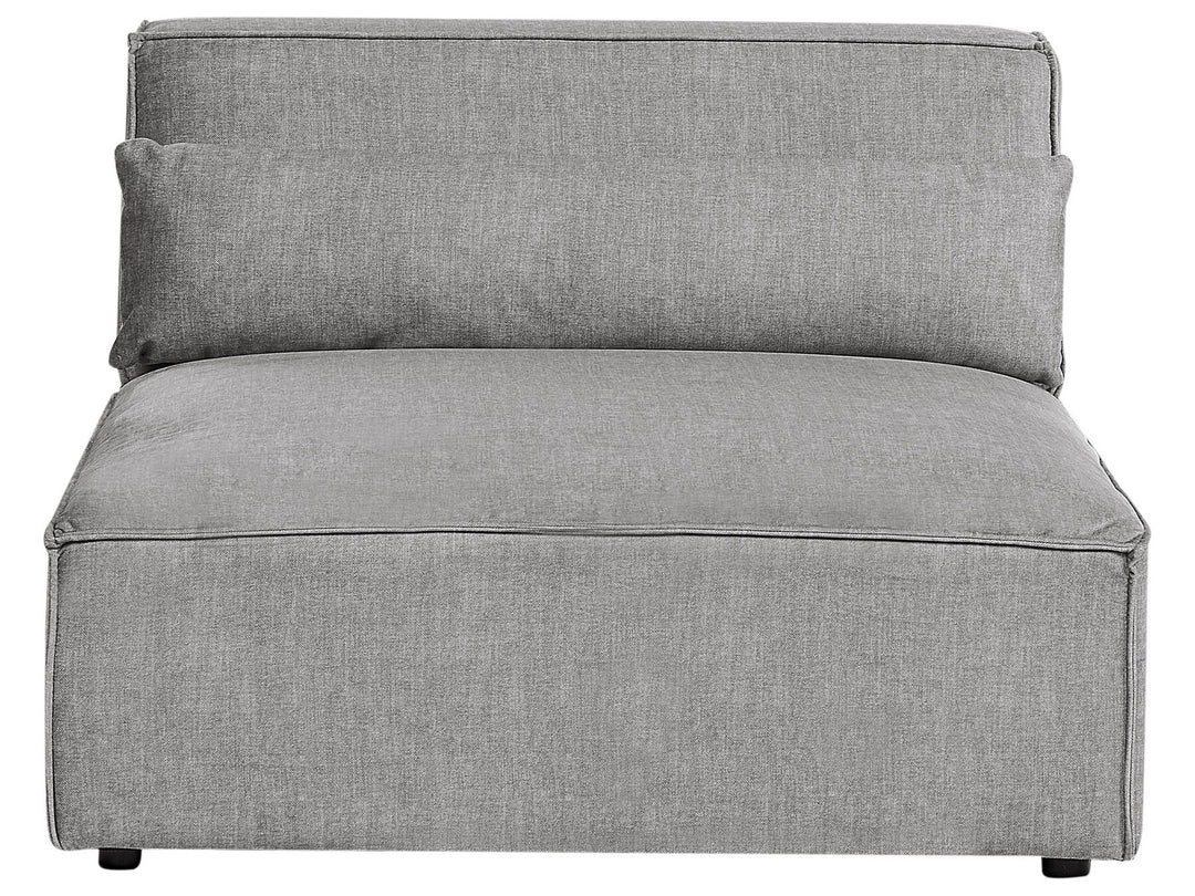 Hellnar 2 Seater Modular Armless Fabric Sofa Grey