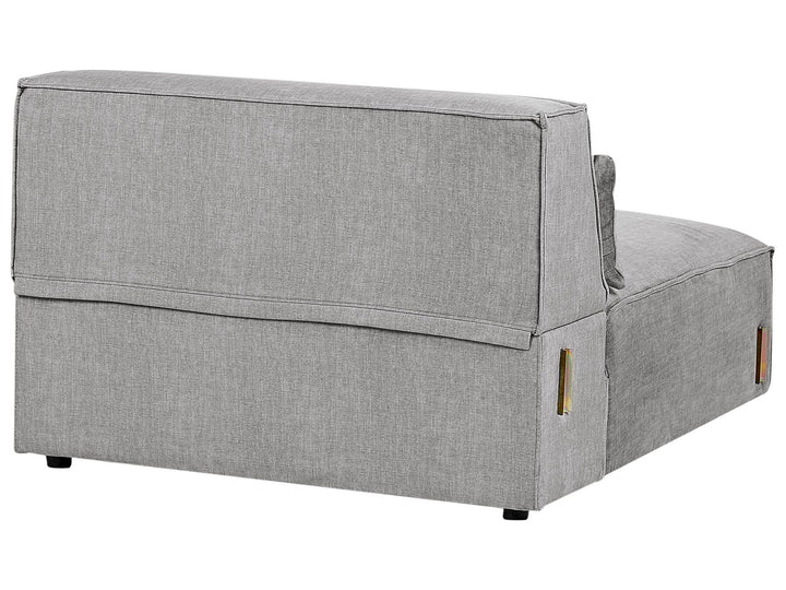 Hellnar 2 Seater Modular Armless Fabric Sofa Grey