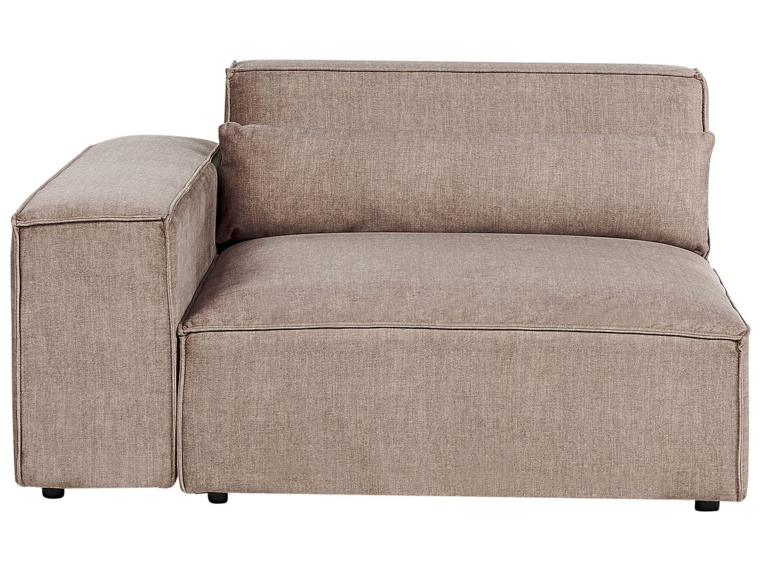 Hellnar 2 Seater Modular Fabric Sofa Brown