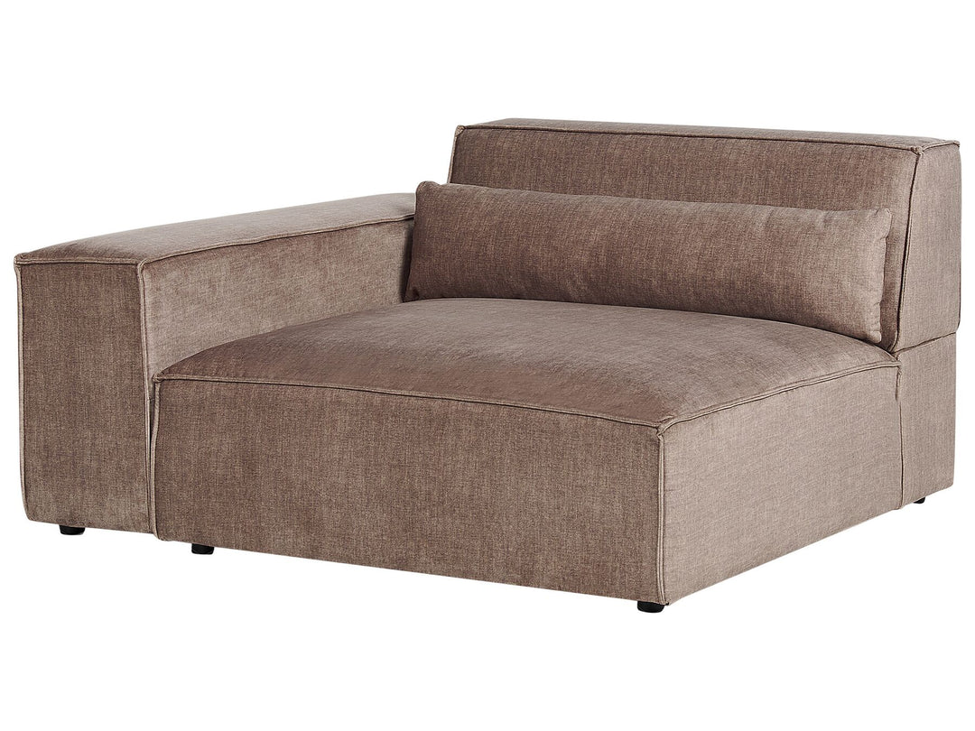 Hellnar 2 Seater Modular Fabric Sofa Brown