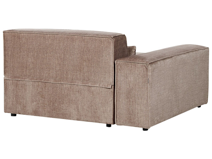 Hellnar 2 Seater Modular Fabric Sofa Brown