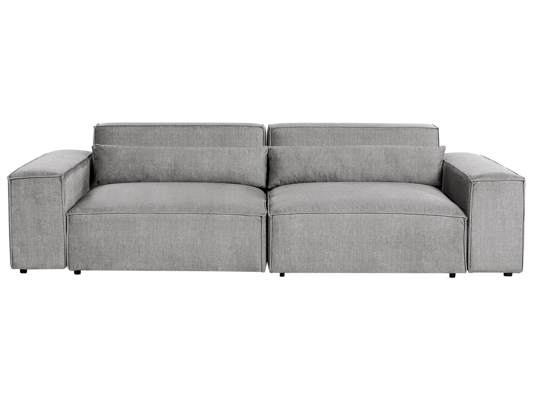 Hellnar 2 Seater Modular Fabric Sofa Grey