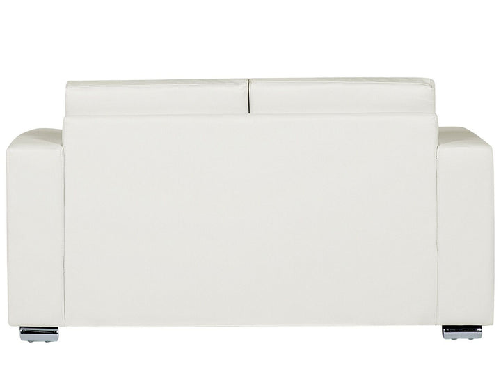 Helsinki 2 Seater Leather Sofa White