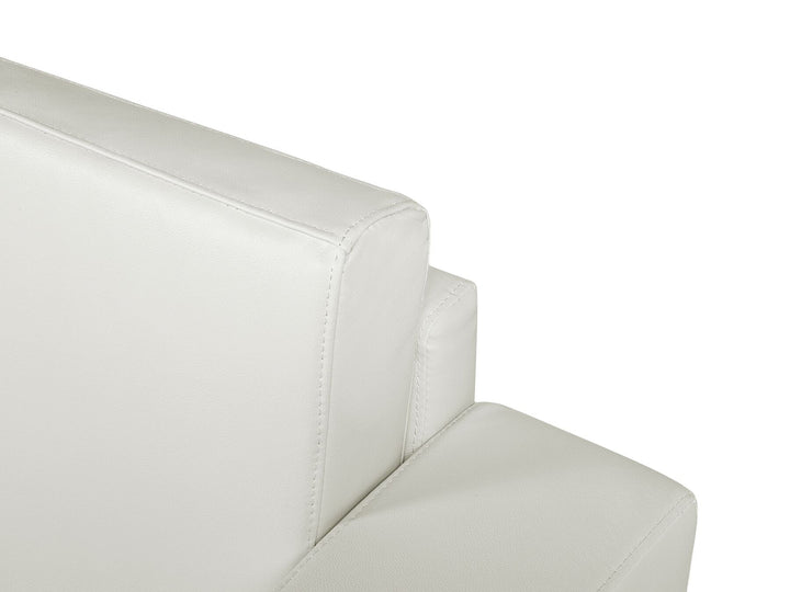 Helsinki 2 Seater Leather Sofa White