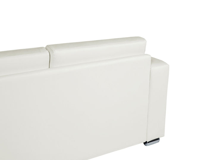 Helsinki 2 Seater Leather Sofa White