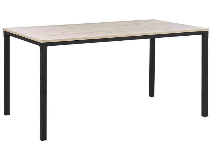 Hockley Dining Table 150 x 90 cm Black with Light Wood