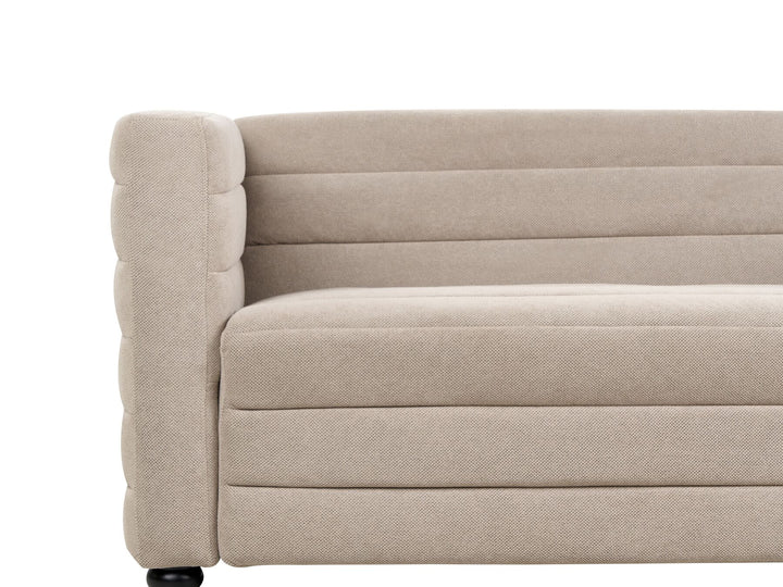 Hofn 2 Seater Fabric Sofa Taupe