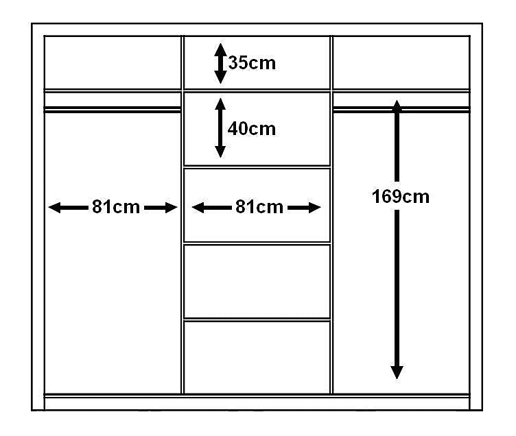 Idea 01 Sliding Door Wardrobe Sleek White Wood Storage Solution