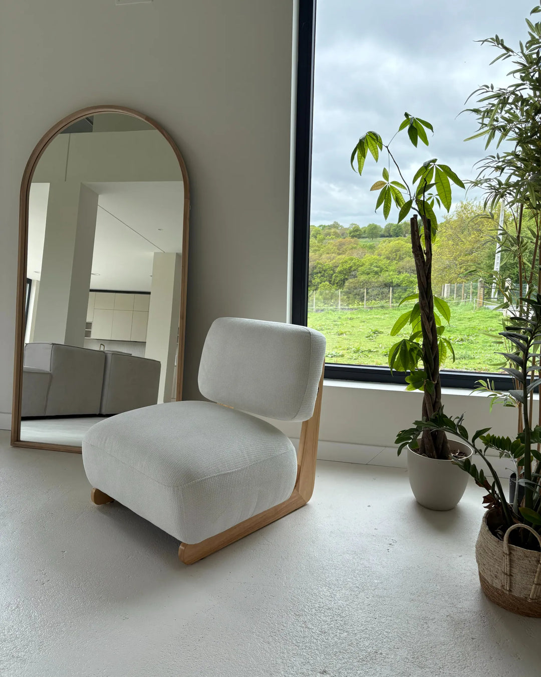 Armchair Fabric Off-White Hoya