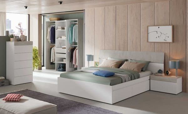 Dravone White Open Wardrobe