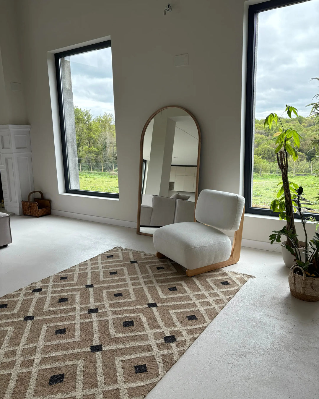 Armchair Fabric Off-White Hoya