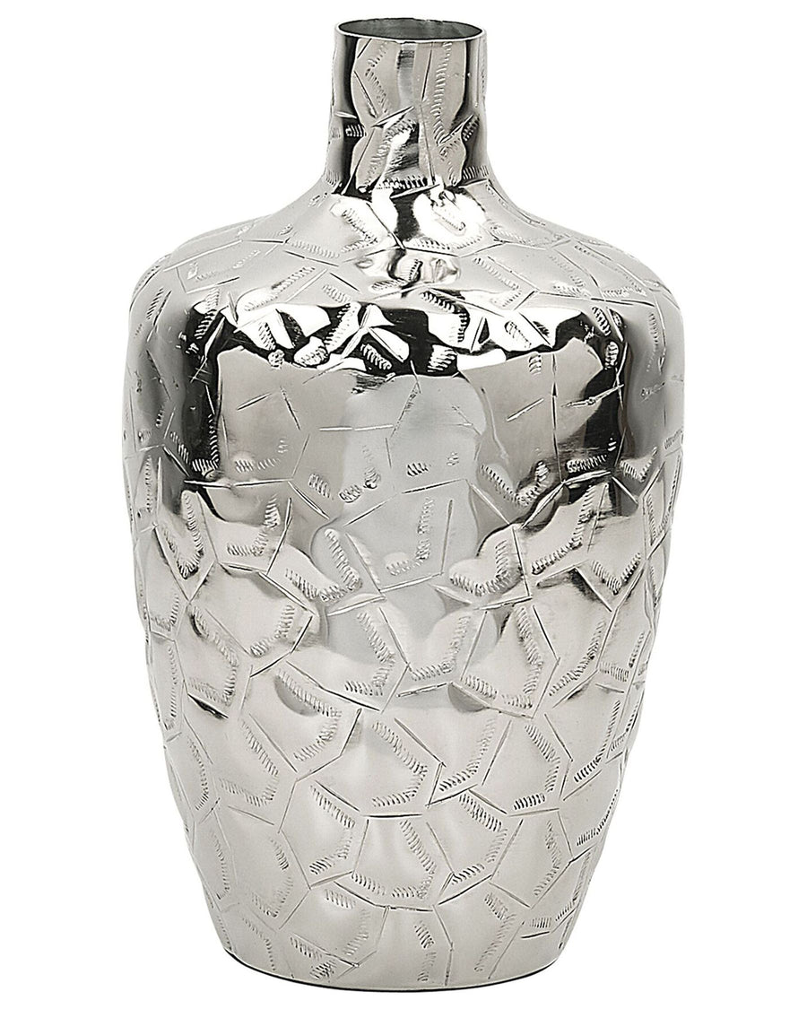 Inshas Flower Vase Metal 39 cm Silver