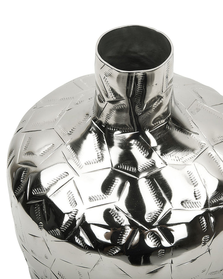 Inshas Flower Vase Metal 39 cm Silver