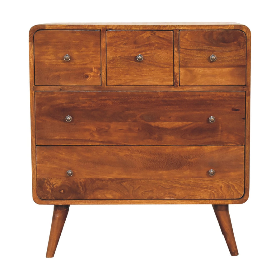 Curved Chestnut Chest