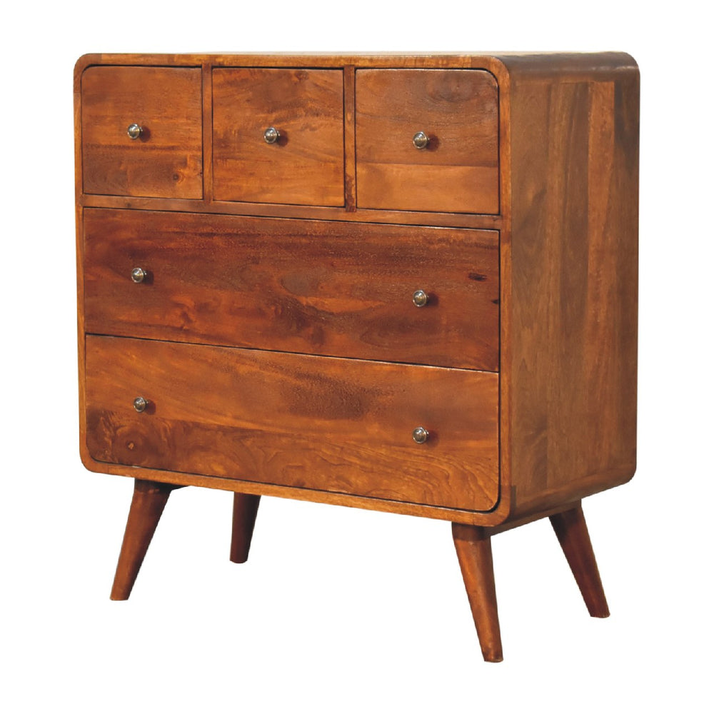 Curved Chestnut Chest