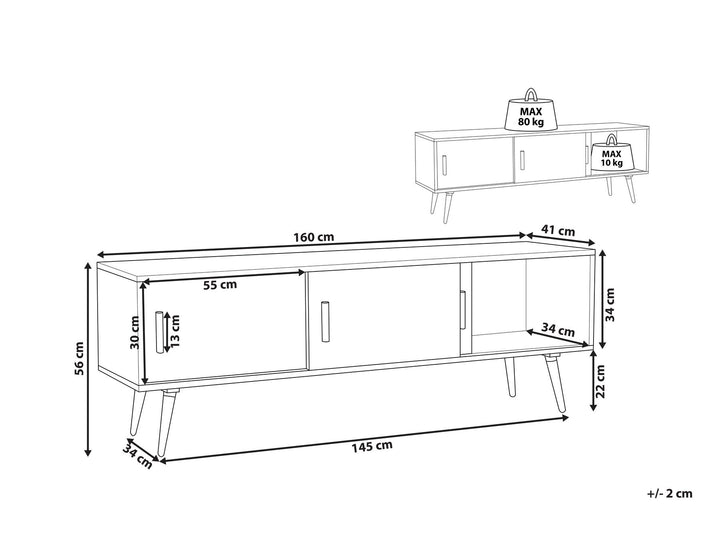 TV Stand White Sadie