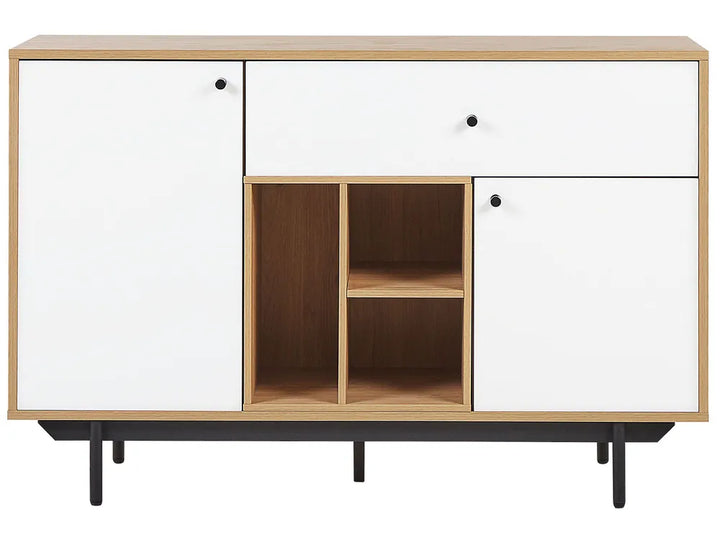 2 Door Sideboard Brown/ White Khailil