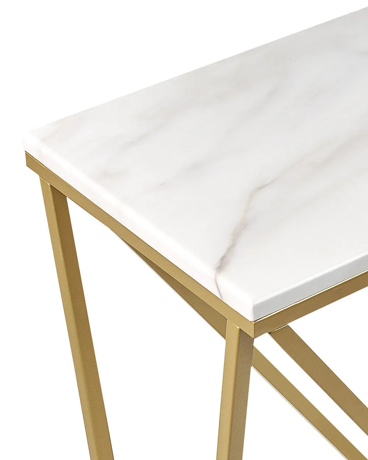 Console Table Marble/ Gold High Quality Ivanta