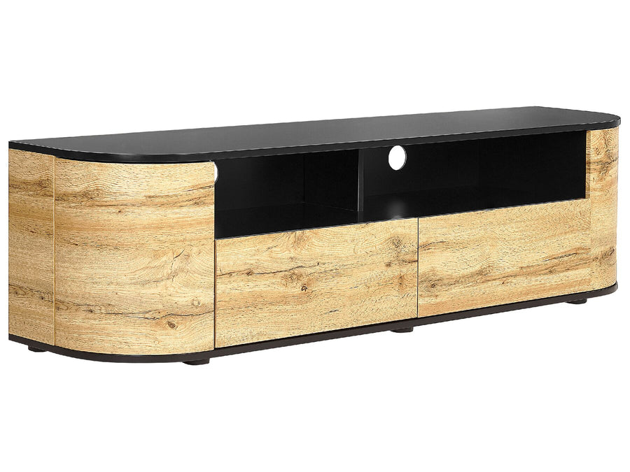 TV Stand JEROME Brown/ Black 