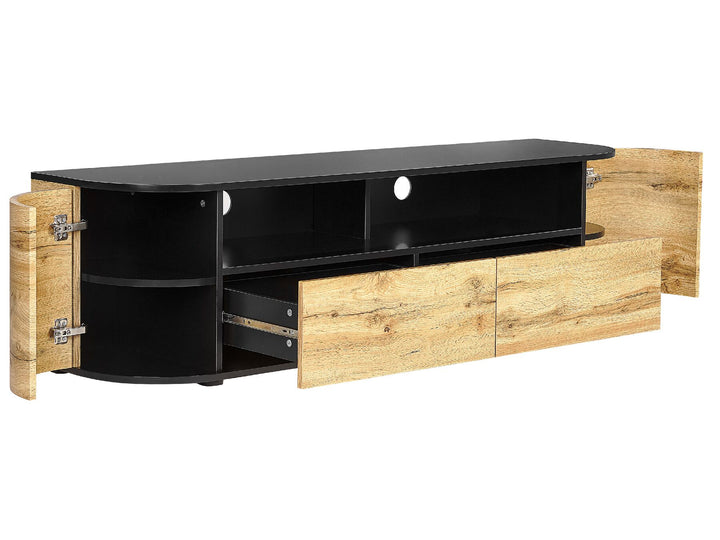 TV Stand Brown/ Black Melfred