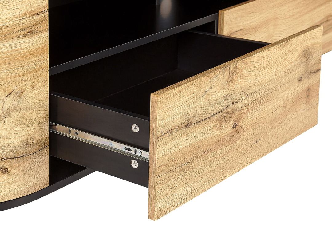 TV Stand Brown/ Black Melfred