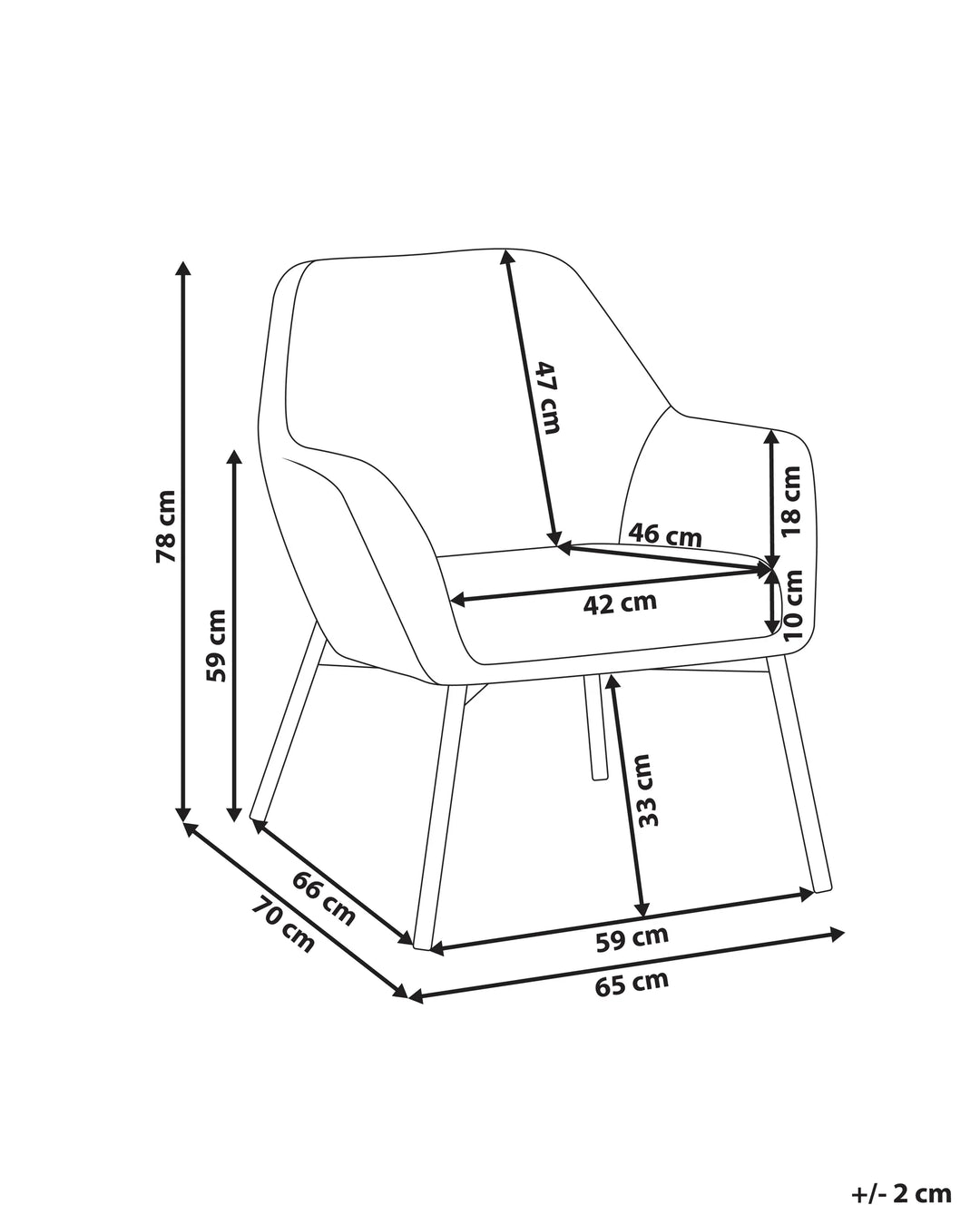 Jabro Armchair Fabric Off-White