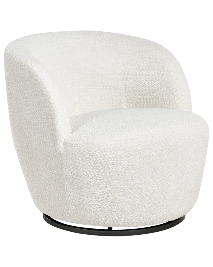 White textured armchair on a white background