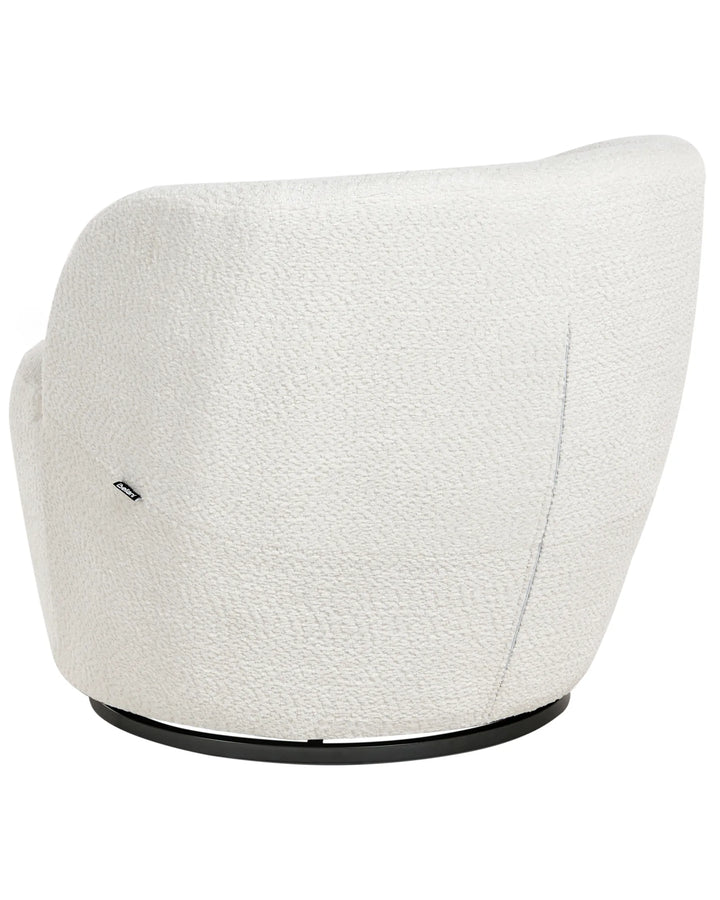 Kuolpa Swivel Armchair Chenille Off-White