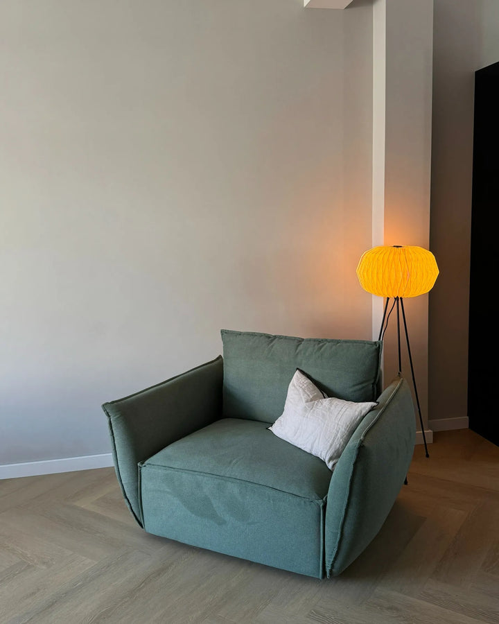 Kunes Armchair Fabric Light Green