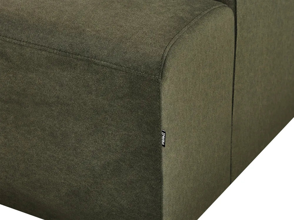 Corner Sofa 4 Seater Fabric Dark Green Left Hand Viola