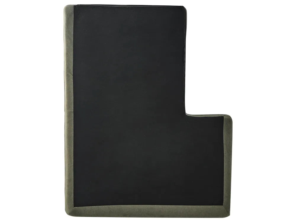 Corner Sofa 4 Seater Fabric Dark Green Left Hand Viola