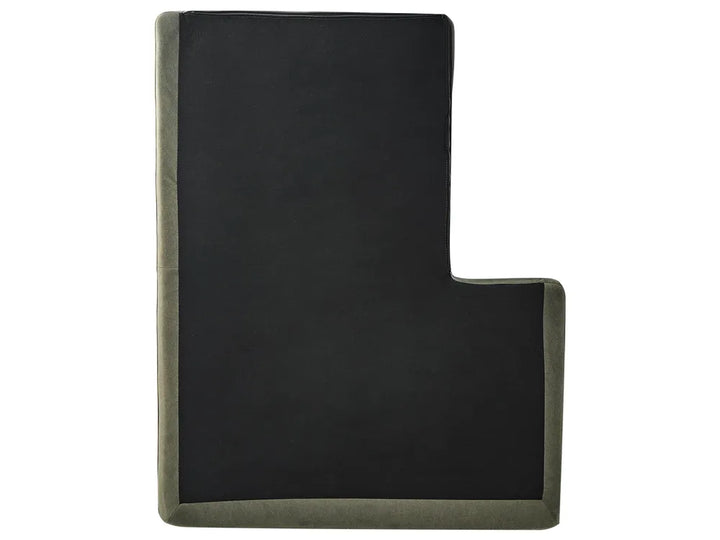 Corner Sofa 4 Seater Fabric Dark Green Left Hand Viola