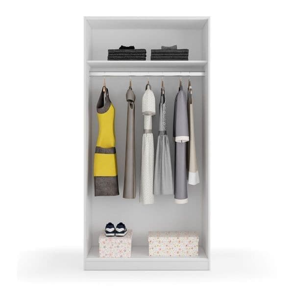 Cascio 2 Door White Sliding Wardrobe