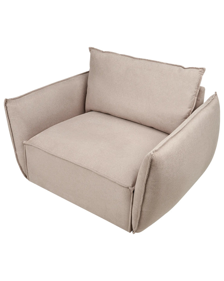 Armchair Fabric Taupe Lizetta