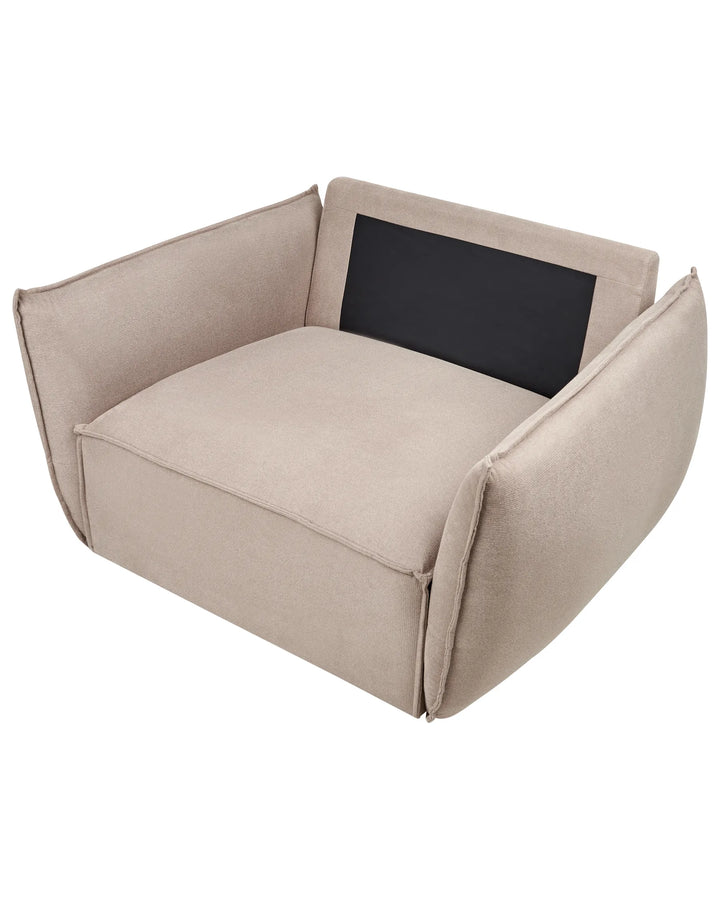 Armchair Fabric Taupe Lizetta