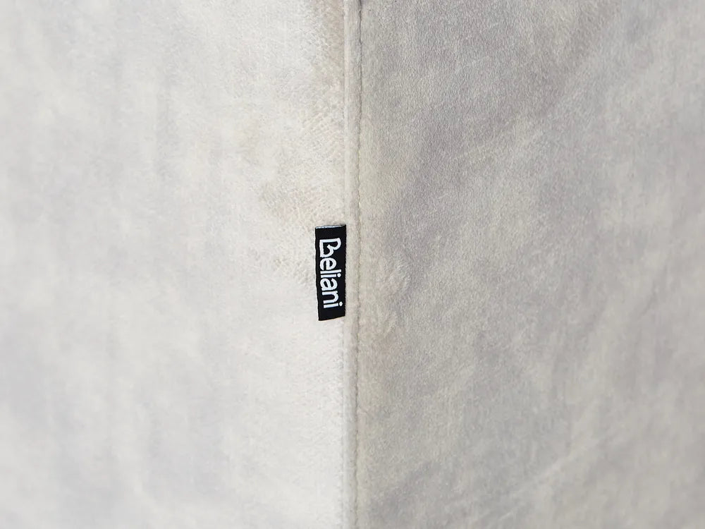 Corner Sofa 4 Seater Fabric Light Beige Left Hand Viola